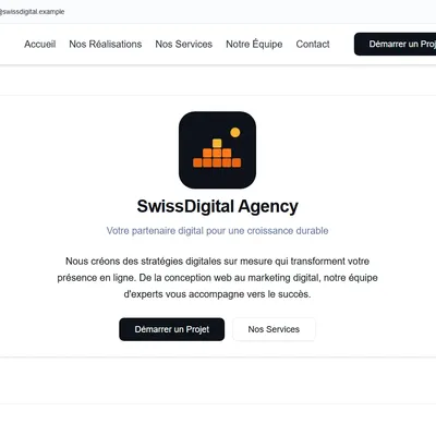 Astro Swiss Theme homepage showcase