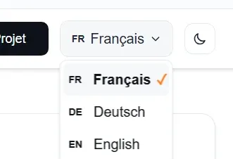 Language selector