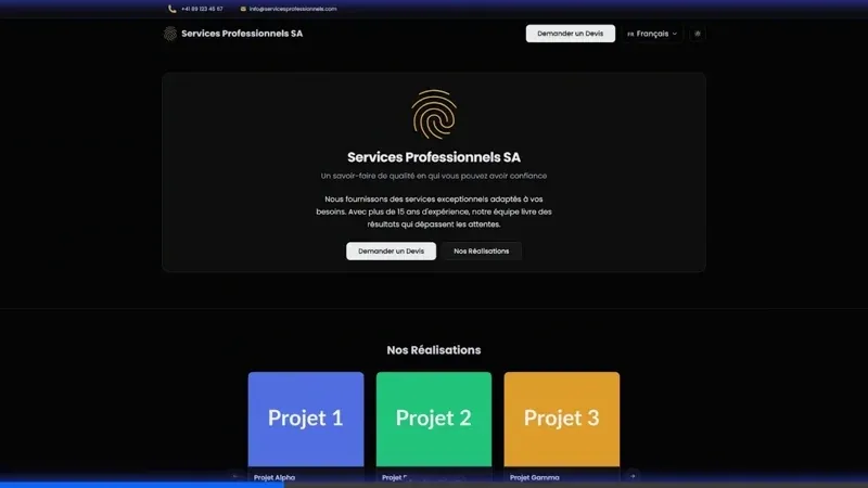 Portfolio carousel with lightbox